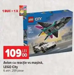 Carrefour Avion cu reacție vs mașină, LEGO City Ofertă
