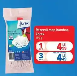 Carrefour Rezervă mop bumbac, Zorex Ofertă