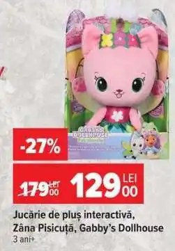 Carrefour Jucărie de pluș interactivă, Zâna Pisicuță, Gabby’s Dollhouse Ofertă
