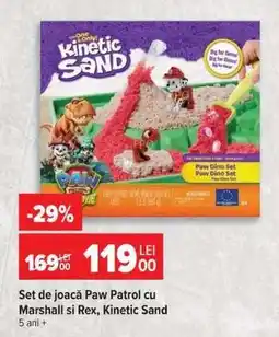 Carrefour Set de joacă Paw Patrol cu Marshall și Rex, Kinetic Sand Ofertă