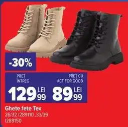 Carrefour Ghete fete TEX Ofertă