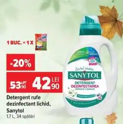 Carrefour Detergent rufe dezinfectant lichid, Sanytol Ofertă