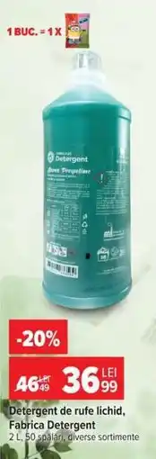 Carrefour Detergent de rufe lichid, Fabrica Detergent Ofertă