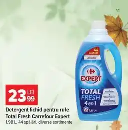 Carrefour Detergent lichid pentru rufe Total Fresh Carrefour Expert Ofertă