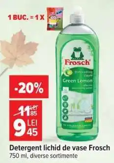 Carrefour Detergent lichid de vase Frosch Ofertă