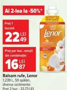Carrefour Balsam rufe Lenor Ofertă
