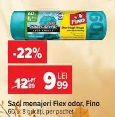 Carrefour Saci menajeri Flex odor, Fino Ofertă