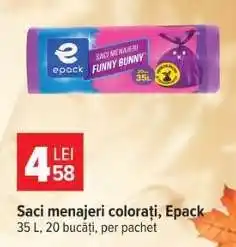 Carrefour Saci menajeri colorați, Epack Ofertă