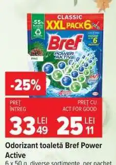 Carrefour Odorizant toaletă Bref Power Active Ofertă