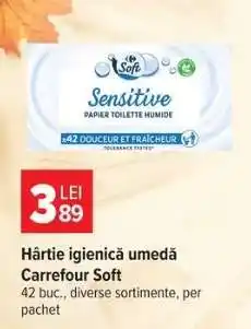 Carrefour Hârtie igienică umedă, Carrefour Soft Ofertă