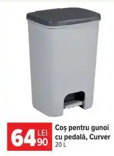 Carrefour Coș pentru gunoi cu pedală, Curver Ofertă