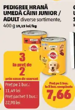 Penny PEDIGREE HRANĂ UMEDĂ CÂINI JUNIOR / ADULT Ofertă