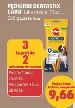 Penny PEDIGREE DENTASTIX CÂINI Ofertă