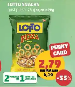 Penny LOTTO SNACKS Ofertă