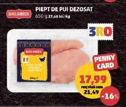 Penny Piept de pui dezosat Ofertă