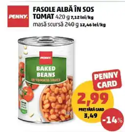 Penny Fasole albă în sos tomat Ofertă