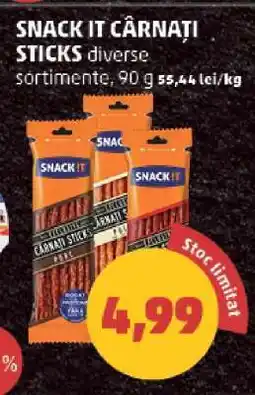 Penny SNACK IT Cârnați sticks Ofertă