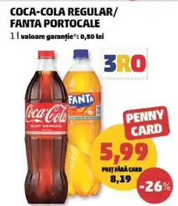 Penny COCA-COLA regular, FANTA portocale Ofertă