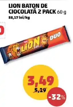 Penny LION BATON DE CIOCOLATĂ 2 PACK 60 g Ofertă