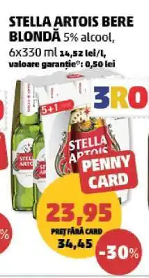 Penny STELLA ARTOIS Bere blondă Ofertă