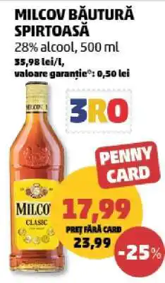 Penny MILCOV BĂUTURĂ SPIRTOASĂ Ofertă