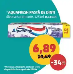 Penny AQUAFRESH Pastă de dinți Ofertă