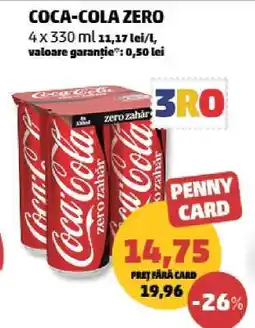 Penny Coca-Cola zero Ofertă