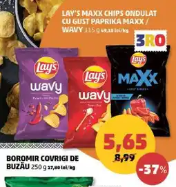 Penny LAY'S MAXX CHIPS ONDULAT CU GUST PAPRIKA MAXX / WAVY Ofertă