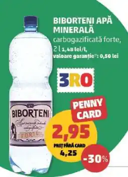 Penny BIBORȚENI Apă minerală Ofertă