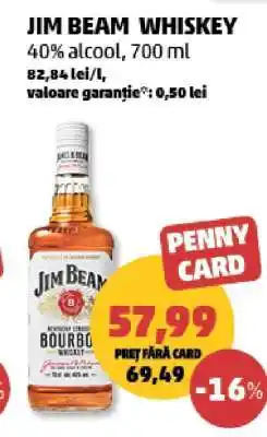 Penny JIM BEAM Whiskey Ofertă