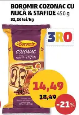 Penny BOROMIR COZONAC CU NUCĂ & STAFIDE 450 g Ofertă