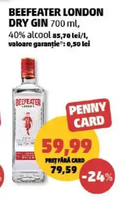 Penny BEEFEATER LONDON DRY GIN 700 ml Ofertă