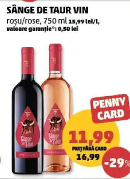 Penny Sânge de Taur Vin Ofertă
