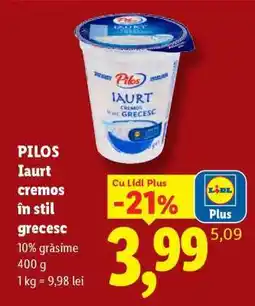 Lidl Pilos Iaurt cremos în stil grecesc Ofertă