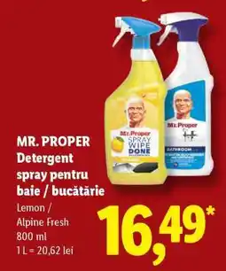 Lidl MR. PROPER Detergent spray pentru baie / bucătărie Ofertă