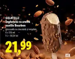 Lidl GELATELLI Înghețată cu aromă vanilie Bourbon Ofertă