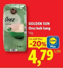 Lidl Golden Sun Orez bob lung Ofertă