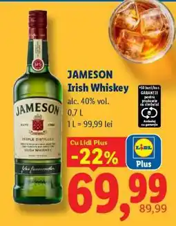 Lidl JAMESON Irish whiskey Ofertă