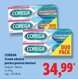 Lidl COREGA Cremă adezivă pentru proteză dentară Ofertă