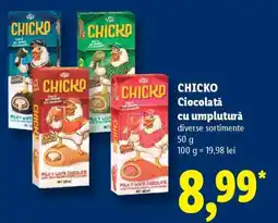 Lidl CHICKO Ciocolată cu umplutură Ofertă