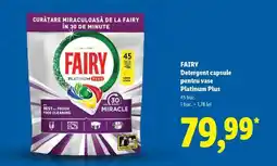 Lidl FAIRY Detergent capsule pentru vase Platinum Plus Ofertă