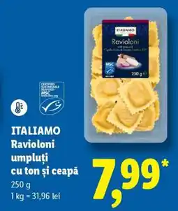 Lidl Italiamo Ravioloni umpluți cu ton și ceapă Ofertă