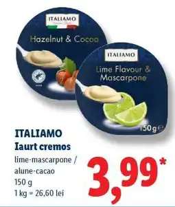 Lidl ITALIAMO Iaurt cremos Ofertă