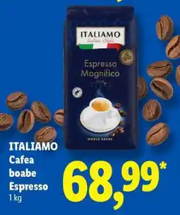 Lidl Italiamo Cafea boabe Espresso Ofertă