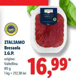 Lidl ITALIAMO Bresaola I.G.P Ofertă
