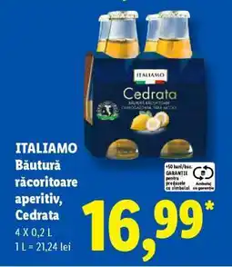 Lidl ITALIAMO Băutură răcoritoare aperitiv, Cedrata Ofertă