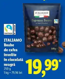 Lidl Italiamo Boabe de cafea învelite în ciocolată neagră Ofertă