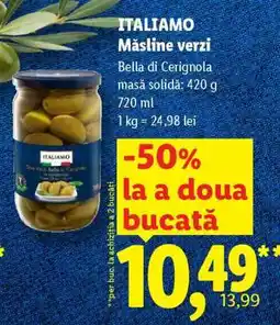 Lidl Italiamo Măsline verzi Ofertă