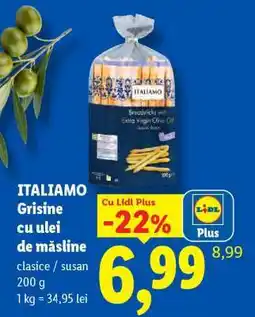 Lidl ITALIAMO Grisine cu ulei de măsline Ofertă