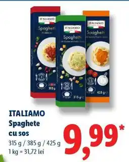 Lidl ITALIAMO Spaghete cu sos Ofertă